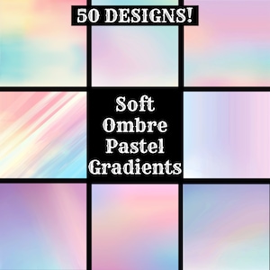 Soft Ombre Pastell Farbverlauf Papier, Soft Ombre Pastell Farbverlauf Printable Paper, Soft Ombre Pastell Farbverlauf Journal Zubehör, Journal Inserts