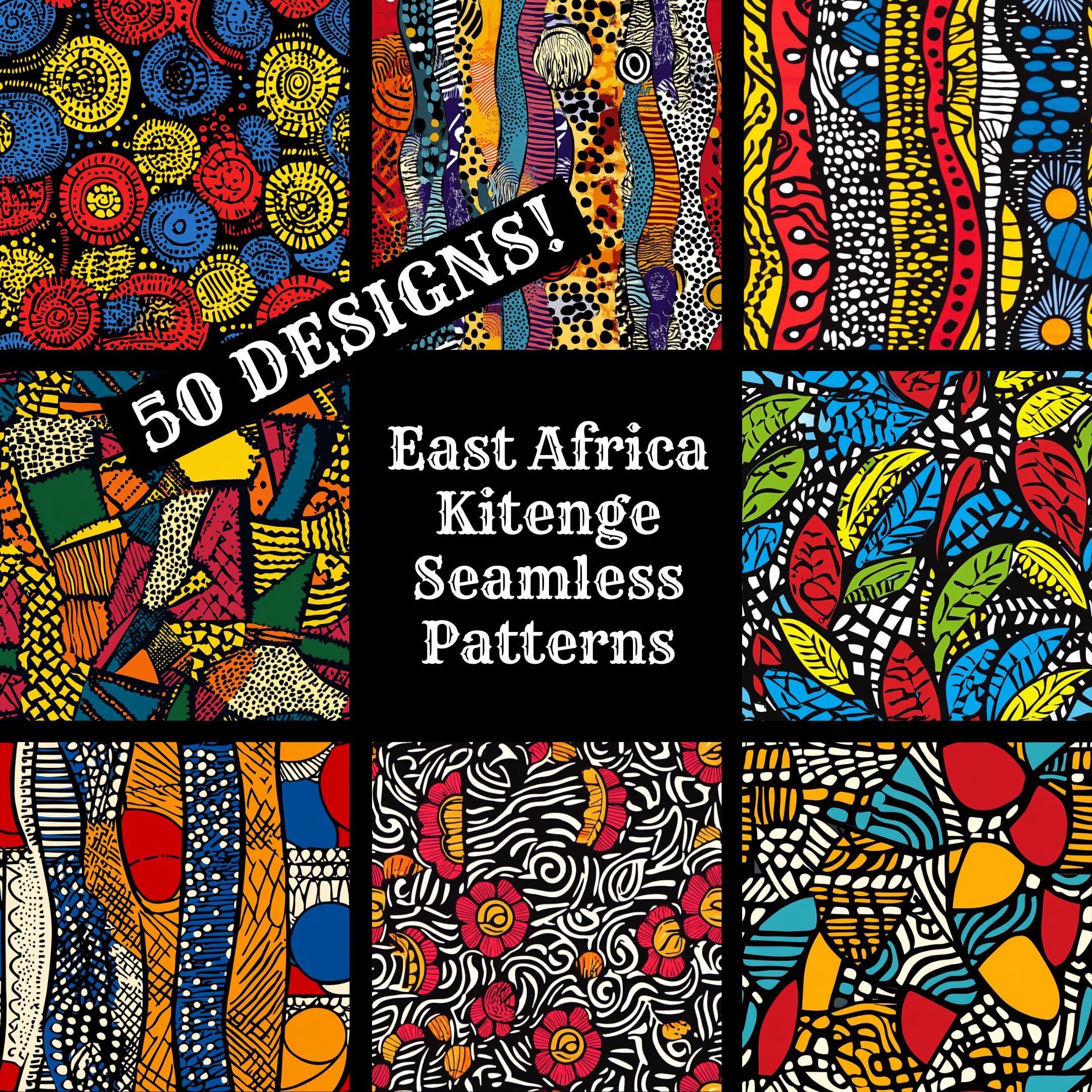 East Africa Kitenge Patterns: Seamless Digital Paper (digital Download ...