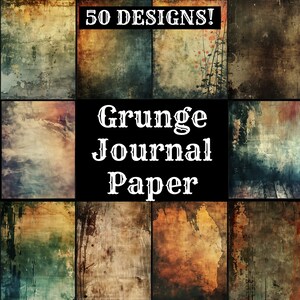 Carta per diario grunge, carta stampabile grunge, grunge vintage, forniture per diario grunge, inserti per diario