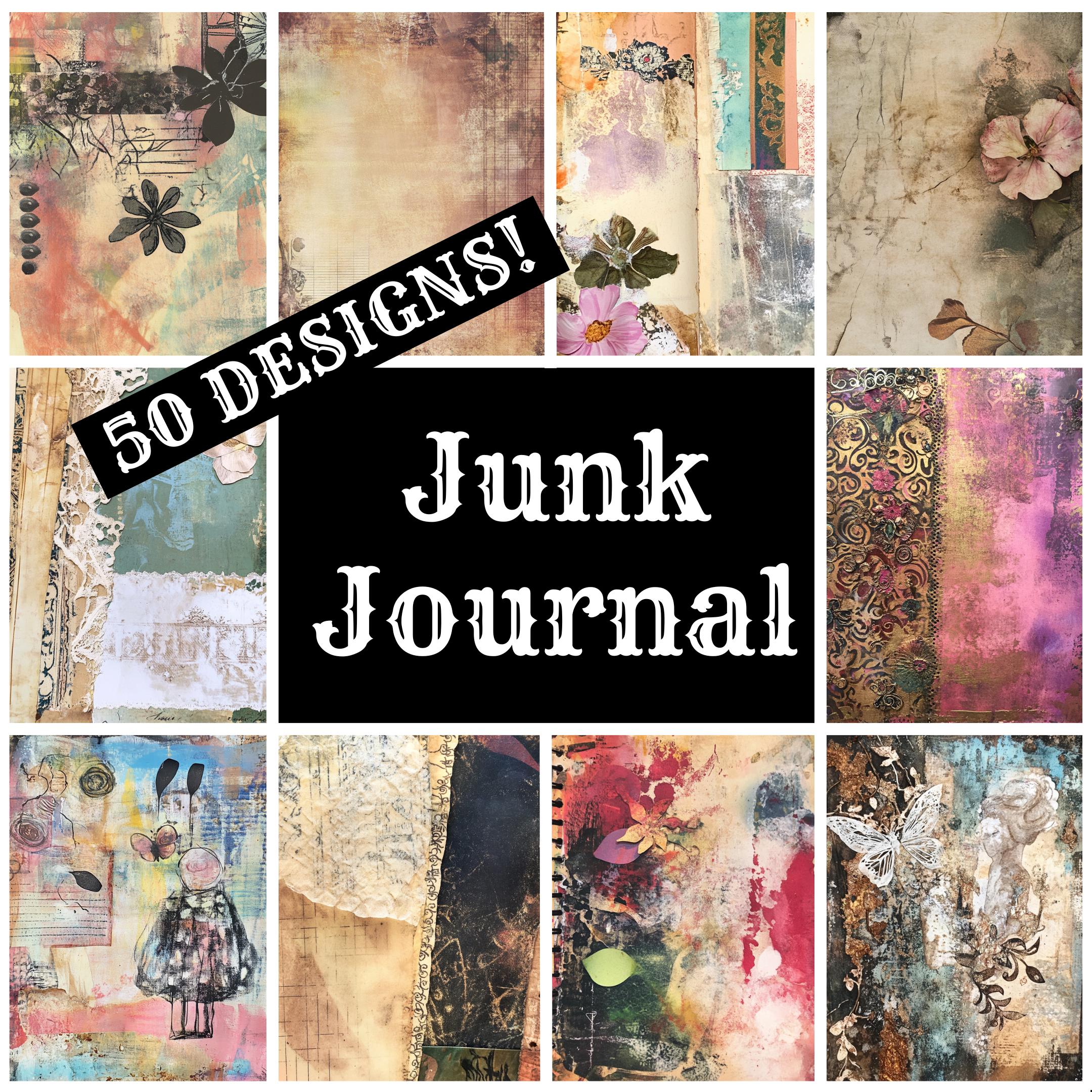 Vintage Junk Journal Paper: 50 PNG Designs (digital Download) - Etsy