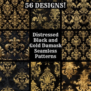 Damask Gold - Etsy
