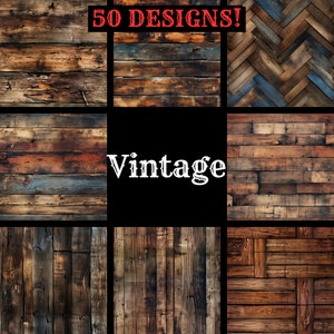 Seamless Vintage Wood Digital Paper, printable scrapbook paper Wood Textures instant download for commercial use backdrop background Photo
