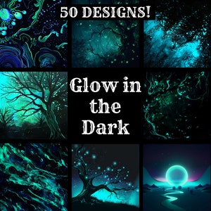 Glow in the Dark Paper, Glow in the Dark Printable Paper, Vintage Glow in the Dark, Glow in the Dark Journal Zubehör, Journal Einsätze