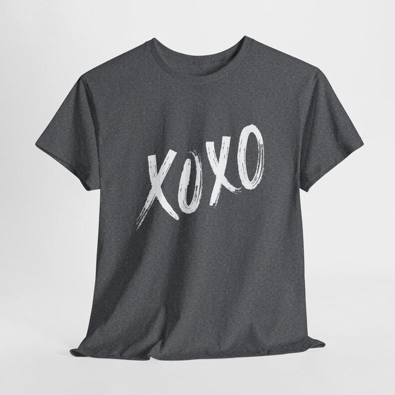 a t - shirt with the word xoxo printed on it
