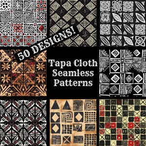Tapa Tuch nahtlose digitales Papier, Tapa Tuch druckbare Scrapbook Papier nahtlose Texturen, digitaler Sofort Download
