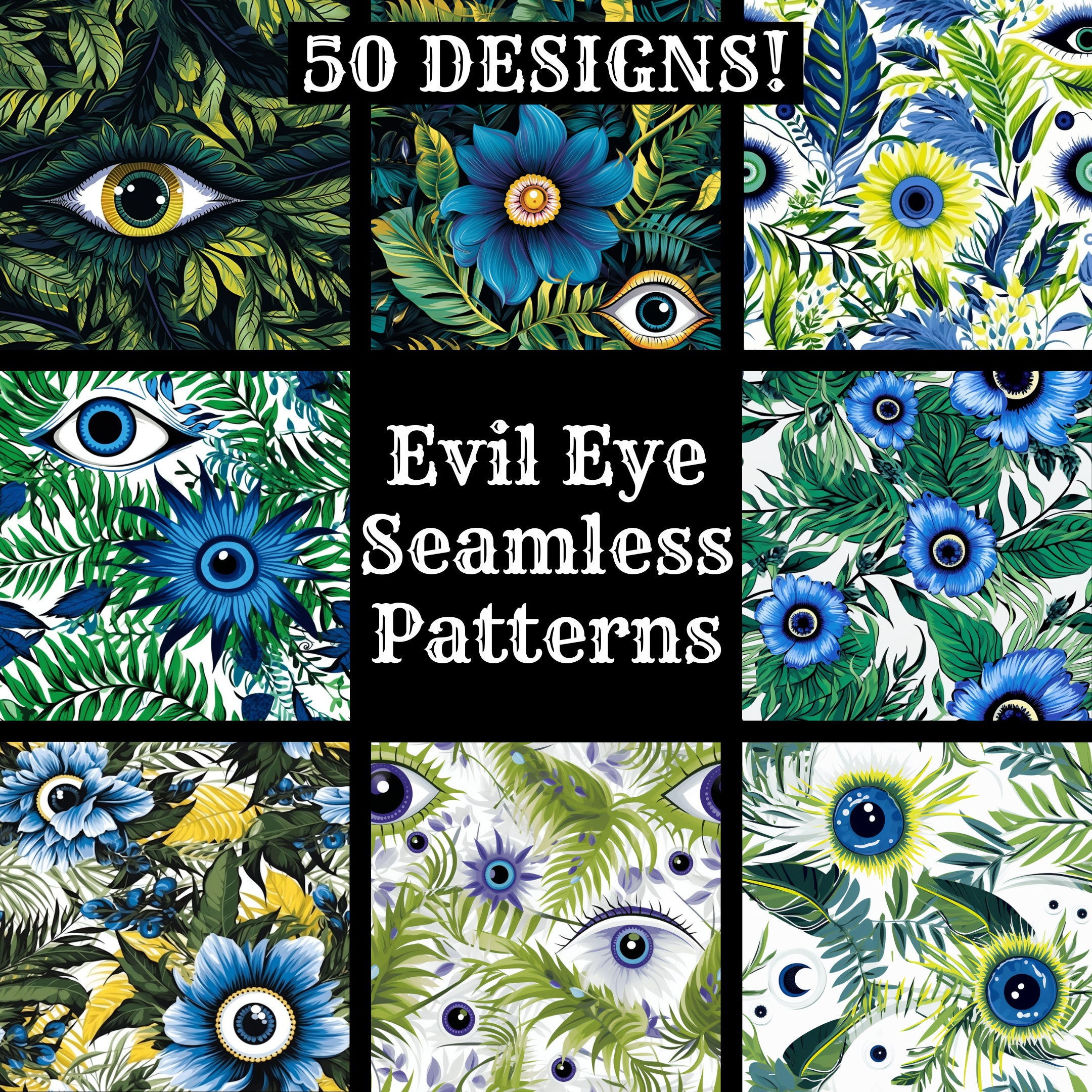 Evil eye printed diary