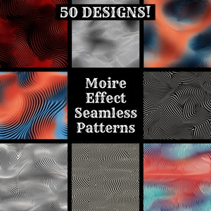 Moire Effekt nahtlose digitales Papier, druckbare Scrapbook Papier nahtlose Texturen, digitale Sofort Download nahtlose Moire Effektmuster