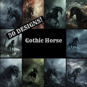 a collage of photos with a horse in the middle