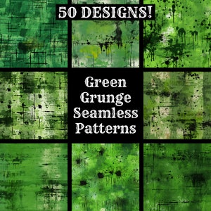 Grün Grunge nahtlose, digitales Papier, druckbare Scrapbook Papier nahtlose Texturen, sofortiger Download, kommerzielle Nutzung grün Grunge Texturen