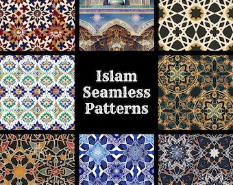 Islam Seamless Pattern Digital Paper: Scrapbook & Fabric (Digital Download)