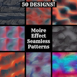 Moire Effect Seamless Digital Paper, Printable Scrapbook Paper Seamless ...