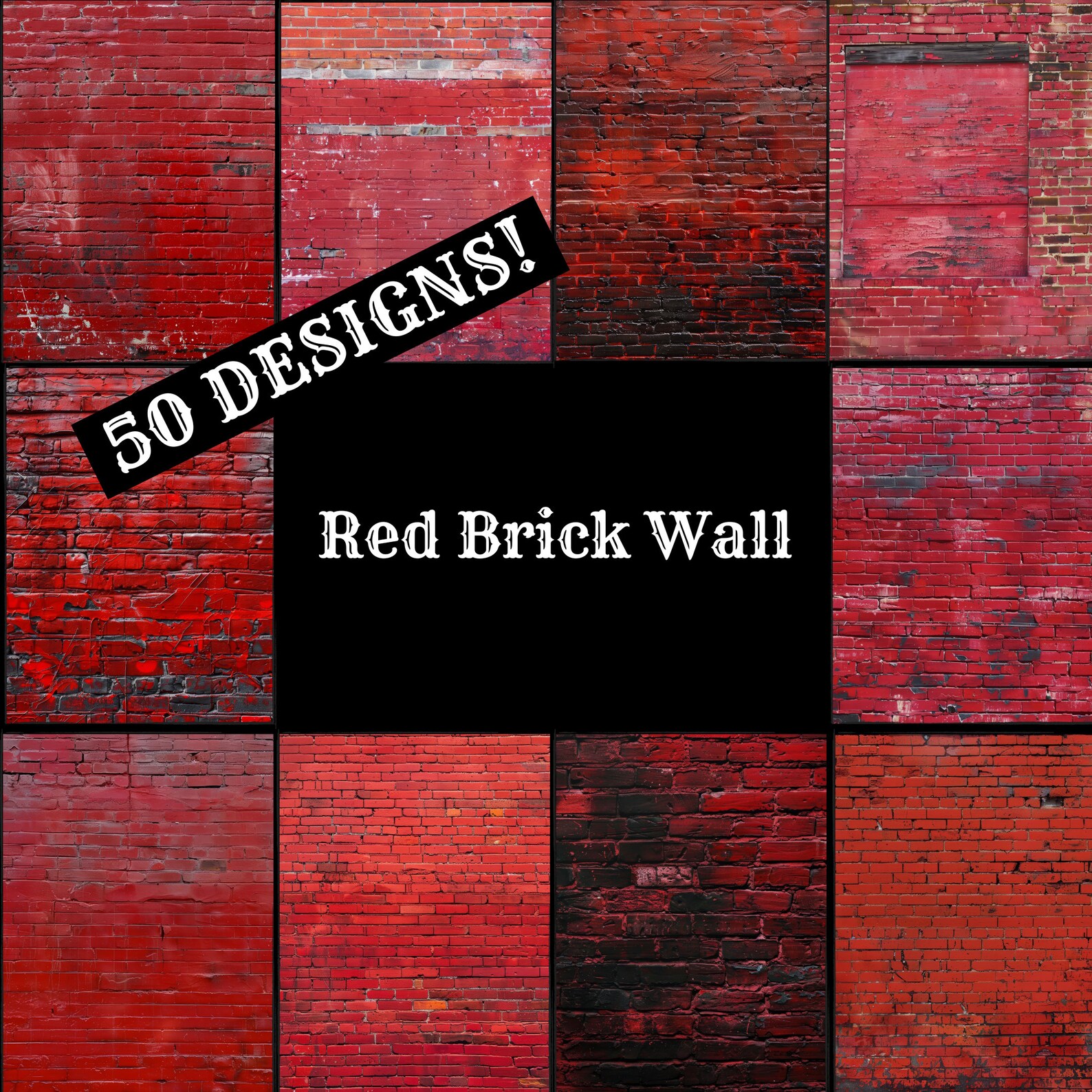 Red Brick Wall Digital Paper: Vintage Journal Inserts (PNG) - Etsy
