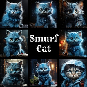 Smurf Cat Collection: 60 Captivating Images - Perfect for Home Decor or Unique Cat Lover Gift