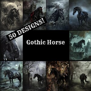 a collage of photos with a horse in the middle