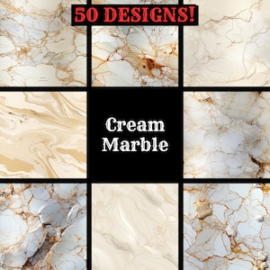 Luxurious Cream Marble Digital Designs, Seamless Patterns for Creative Projects, Unique Gift for Designers