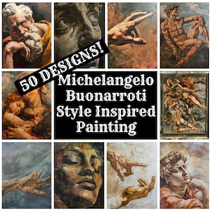 Styl Michelangelo Buonarroti inspirowany papierem do dziennika, zabytkowe artykuły do dziennika Michelangelo Buonarroti, wkładki do dziennika