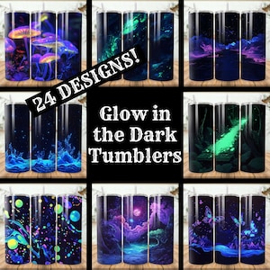 Lot de 24 2 gobelets phosphorescents phosphorescents Gobelet mince phosphorescent 20 oz à sublimation Gobelet conique phosphorescent PNG