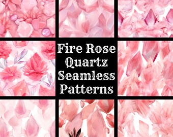 Feuer Rosenquarz Musterdesign: Scrapbook Papier (Digitaler Download)