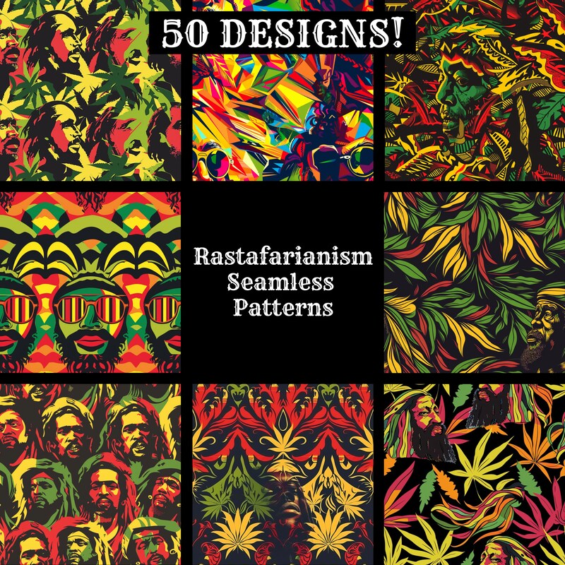 Motif Rasta Rastafarian - Etsy