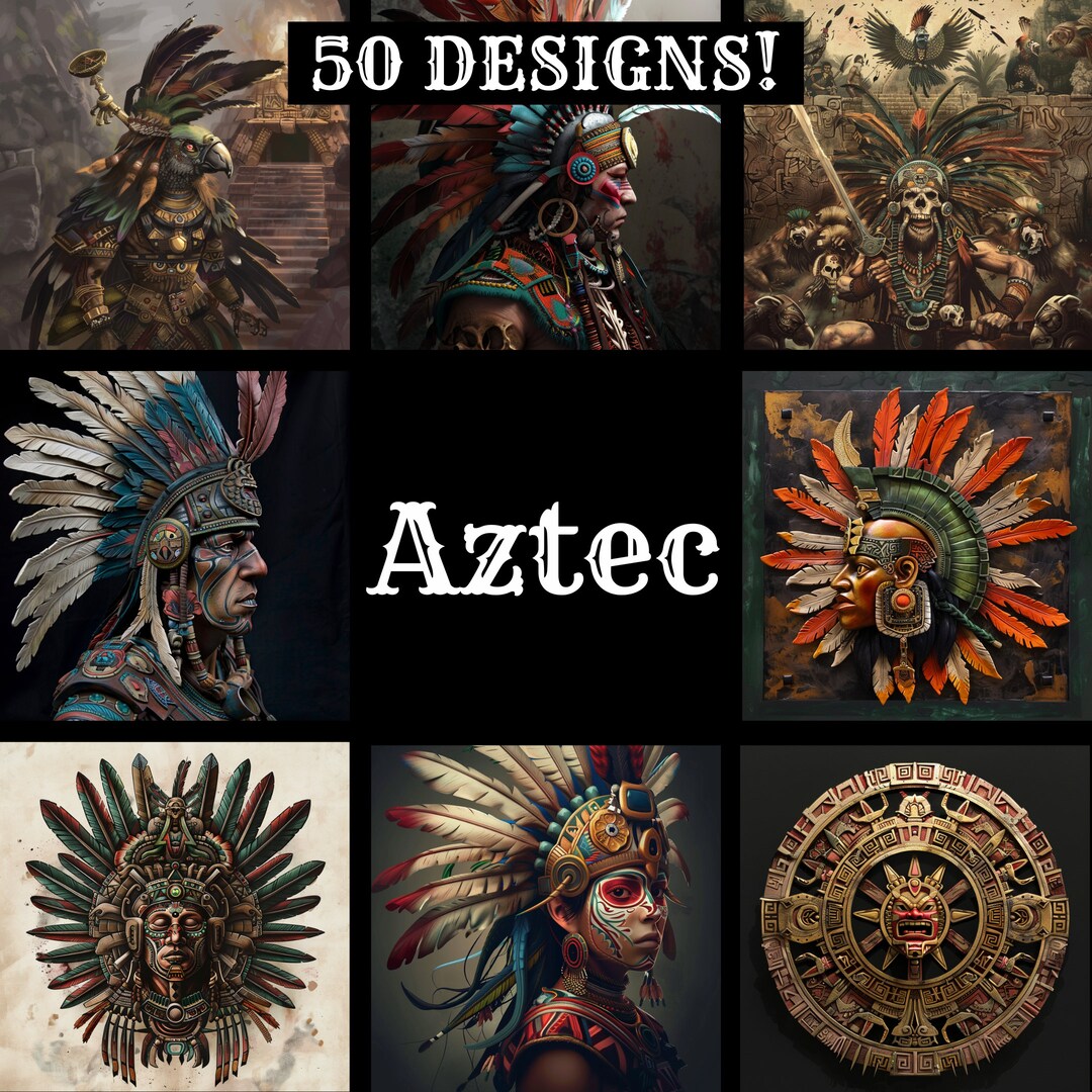 Aztec Digital Paper: High-resolution Scrapbook & Journal (PNG, 12x12 ...