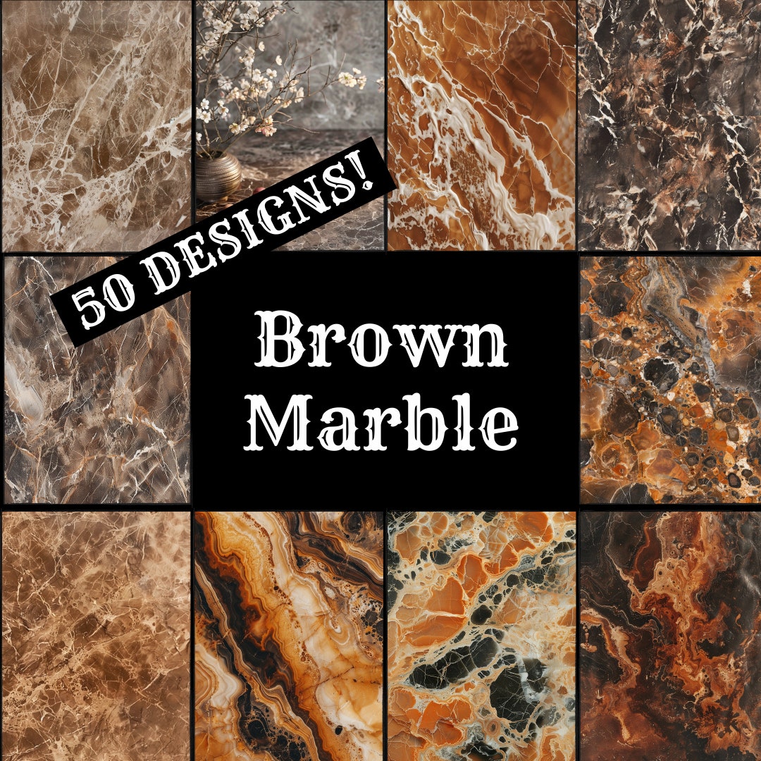 Brown Marble Journal Paper, Brown Marble Printable Paper, Vintage Brown ...