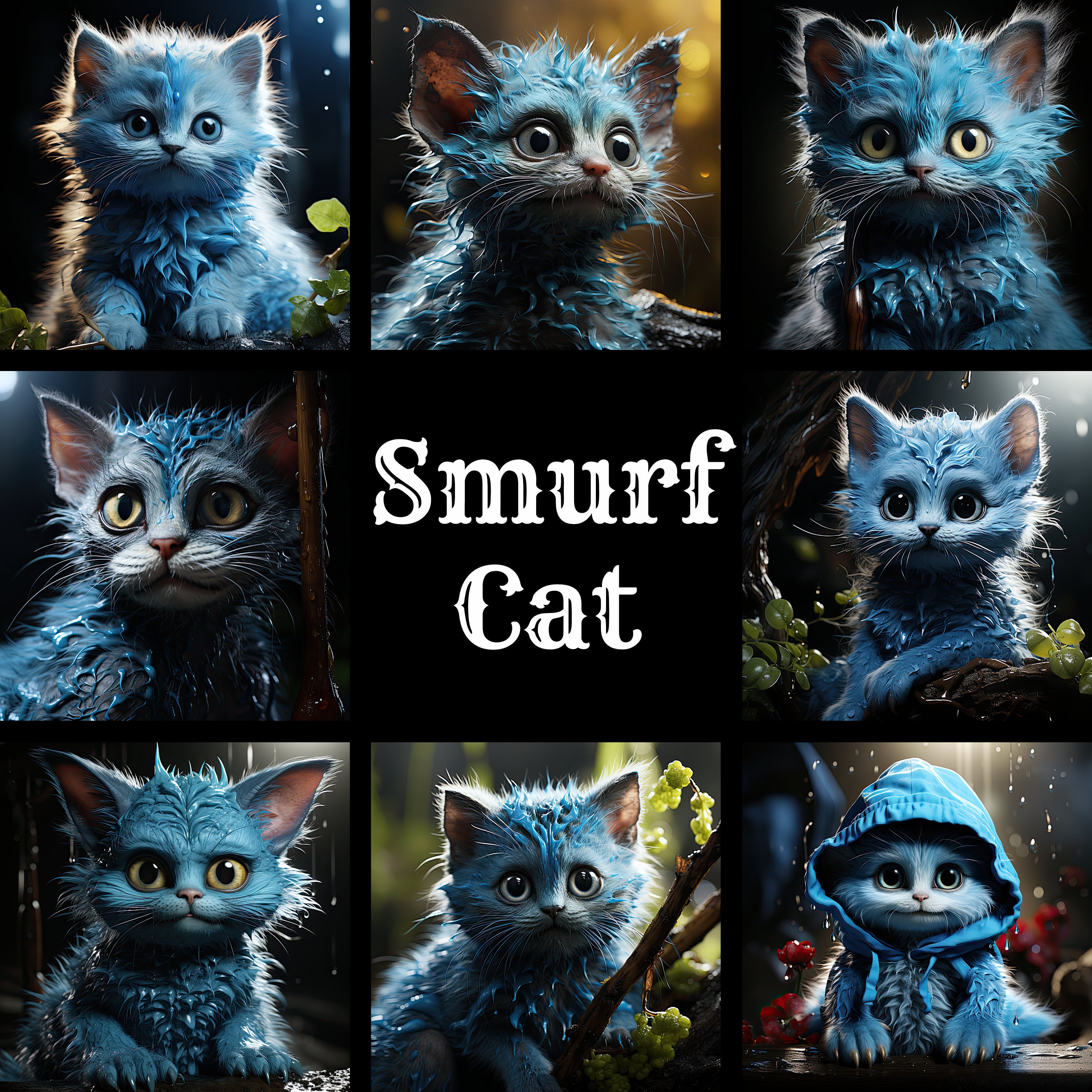 Smurf Cat Collection 12 #smurfcat | Poster