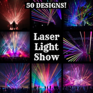 Laserlichtshow papier, laserlichtshow afdrukbaar papier, vintage laserlichtshow, laserlichtshow dagboekbenodigdheden, dagboekinzetstukken
