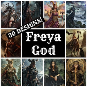 Freya God Journal Paper, Freya God Printable Paper, Vintage Journal Supplies, Journal Inserts