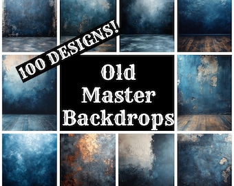 100 Old Master Digital Backdrop Bundle | High-Resolution Backgrounds for Portraits & Products | Photography Backdrop