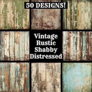 Carta rustica shabby invecchiata vintage, carta stampabile rustica, forniture per diari invecchiati shabby rustici vintage, inserti per diari rustici