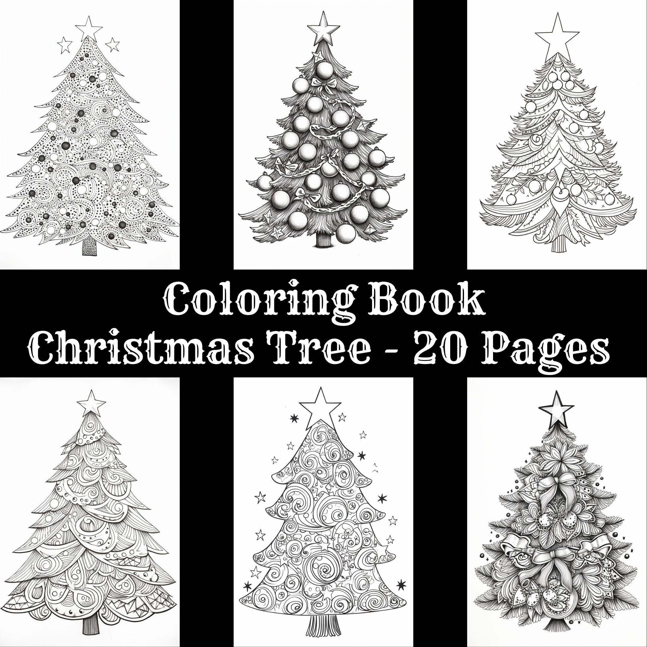 Christmas Tree Printable Adult Coloring Pages Kids Coloring Pages ...