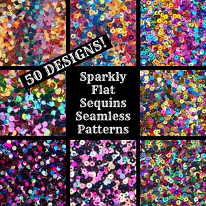 Sparkly Flat Sequins Seamless Digital Paper, Sparkly Flat Sequins Printable Scrapbook Paper Seamless Textures, Digital Instant Download