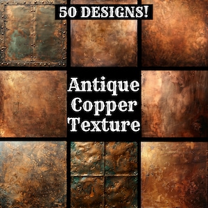 Carta con texture in rame antico, carta stampabile con texture in rame antico, rame vintage, forniture per diari in rame antico, inserti per diari