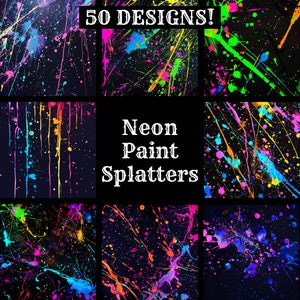Neonverfspetters papier, neonverfspetters Afdrukbaar papier, neonverfspetters, neonverfspetters, dagboekbenodigdheden, tijdschrift invoegen