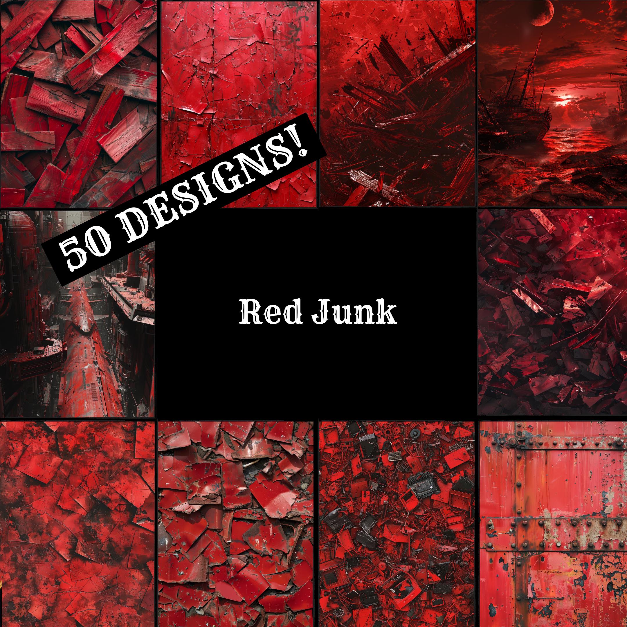Red Junk Journal - Etsy