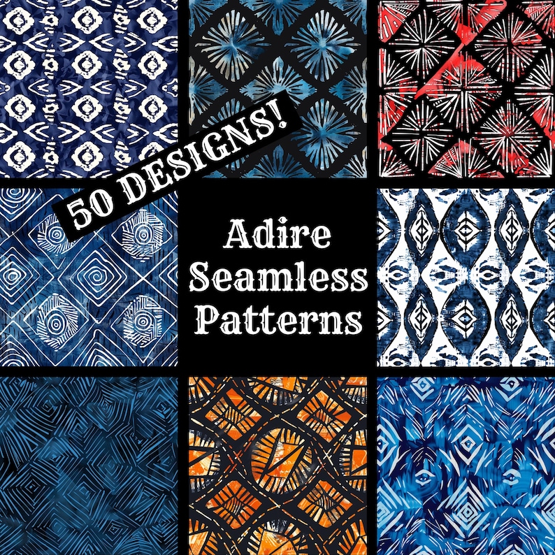 a set of 20 seamless patterns in different colors