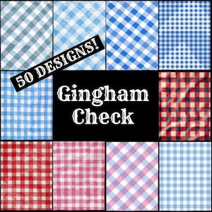 Gingham Check Journal Paper, Gingham Check Printable Paper, Vintage Journal Supplies, Journal Inserts