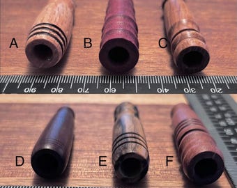 Handcrafted wooden filter holders for 7mm and 8mm filters