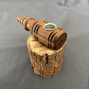 Walnut wood pipe