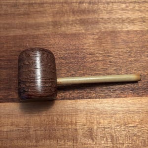 Wenge wood pipe with bamboo