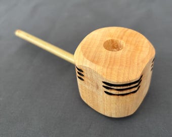 Hard Maple wood pipe with bamboo