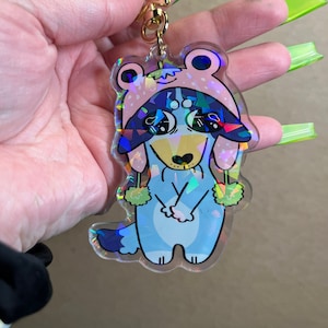 Not-Red Doggie Keychains