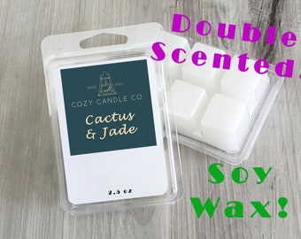 Cactus en Jade geurende sojawas smeltblokjes 2,5 oz