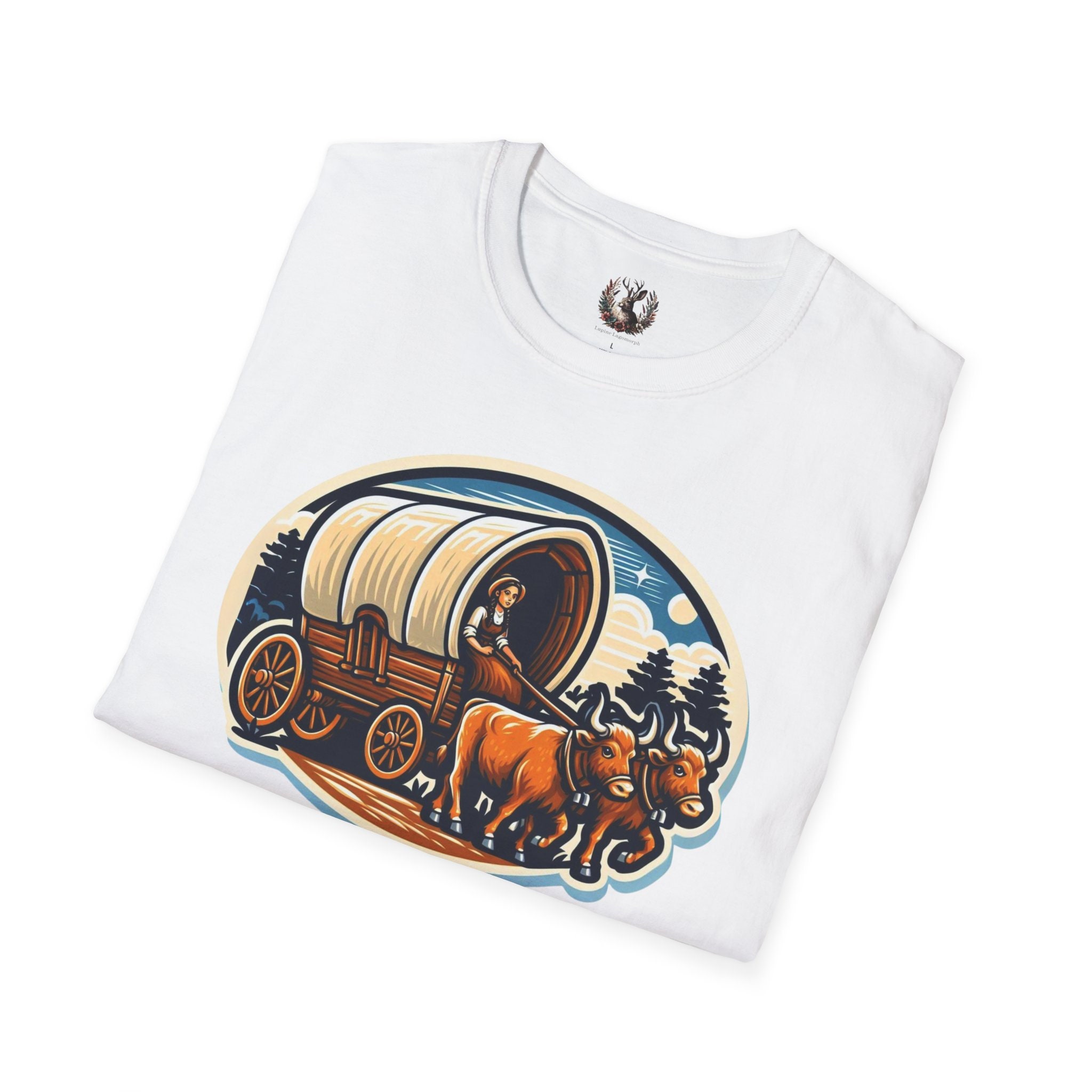 【IFYOUWANT】String Cow logo T-shirt Vtg 70s 80s Funny Cow T-shirt Let the Chips Fall Where They