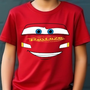 Logotipo do Relâmpago McQueen SVG png dxf eps clipart, clipart de desenhos animados SVG de carros, adesivo de para-choque com logotipo do Relâmpago McQueen para sublimação de carros