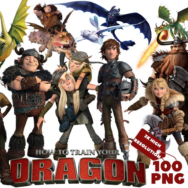 How to Train Your Dragon PNG Cliparts Bundle, How to Train Your Dragon PNG Movie Cliparts Collection for Sublimation, HtTYD Cliparts Bundle