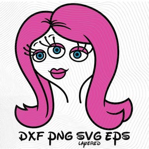 Monsters University Carrie Williams Face Halloween Sublimation Cliparts, Python Nu Kappa Leader SVG Cartoon Sublimation Monsters University