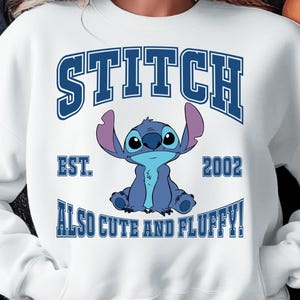 Stitch Also Cute and Fluffy SVG Tshirt Sublimation Clipart, Stitch Cartoon Sublimation Clipart, Stitch Themed Vector Tshirt Hoodie Design