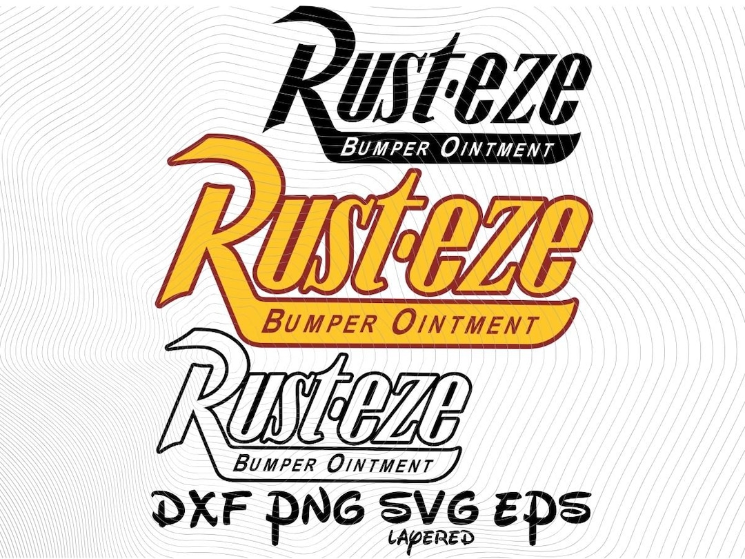 Rust-eze Bumper Ointment SVG Png Dxf Eps Clipart Logo, Cars Cartoon ...