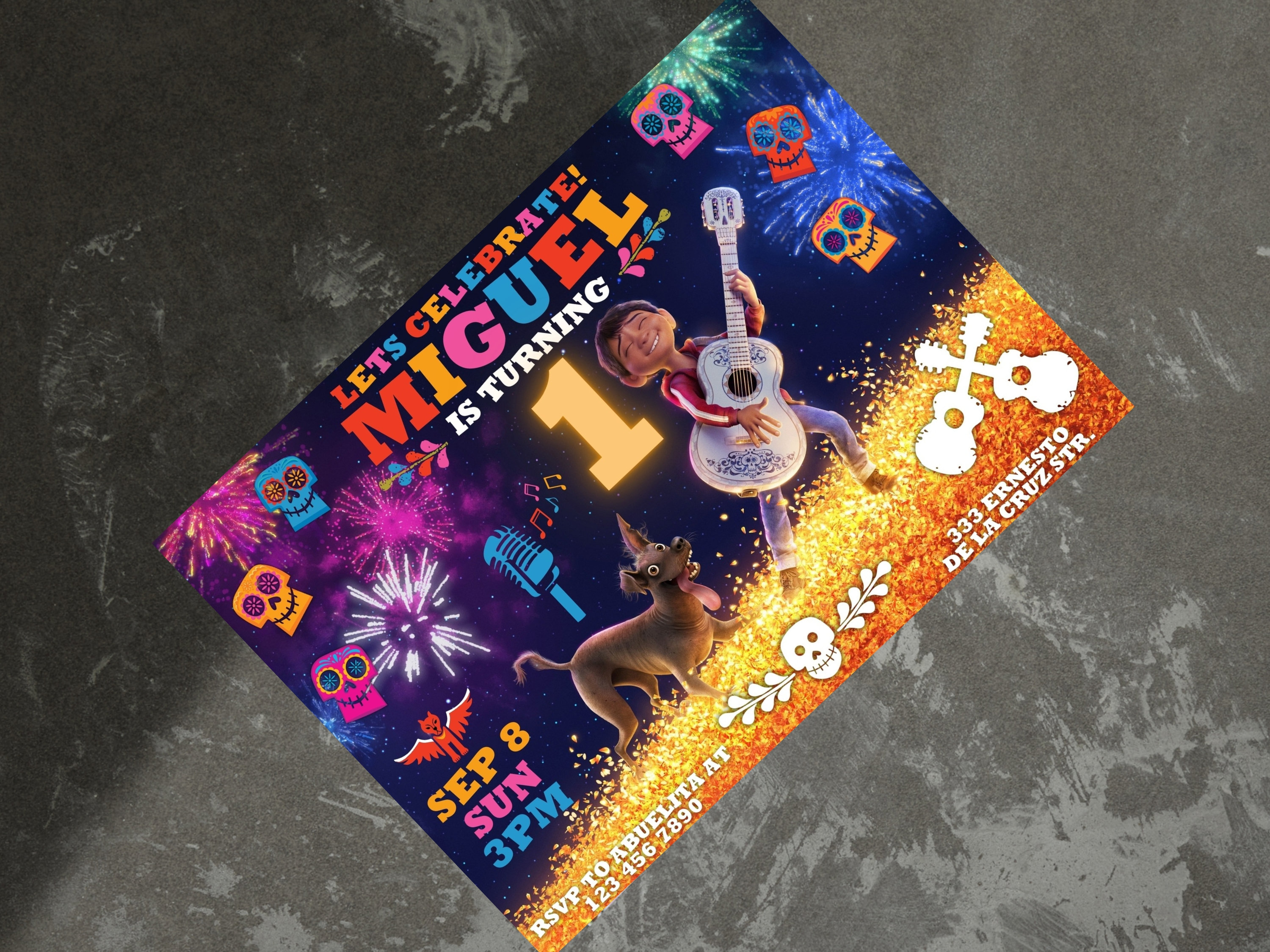 Editable Personalized Custom COCO Birthday Invitation Template, Coco ...